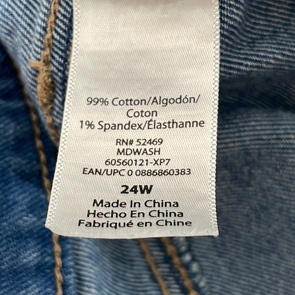 Sofia Jeans by Sofia Vergara Denim Jean Shorts Plus Size Lila Short Size 24w - Picture 7 of 8